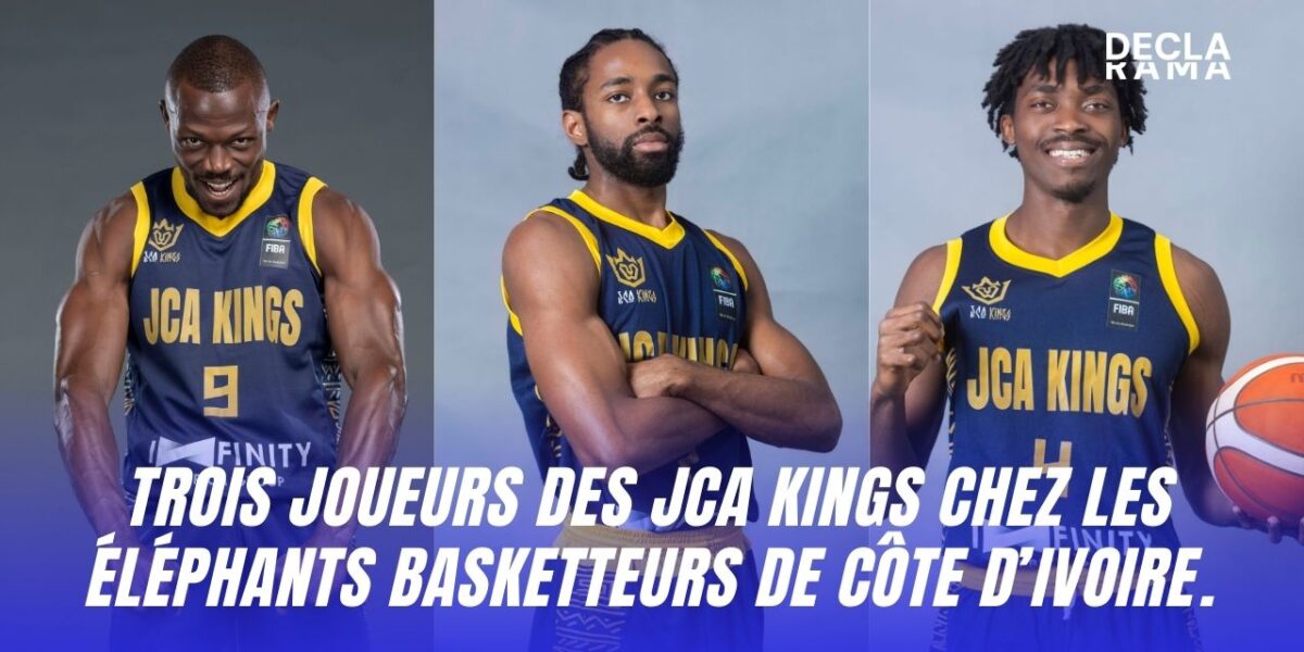 Trois joueurs des JCA Kings chez les Éléphants basketteurs de Côte d’Ivoire.