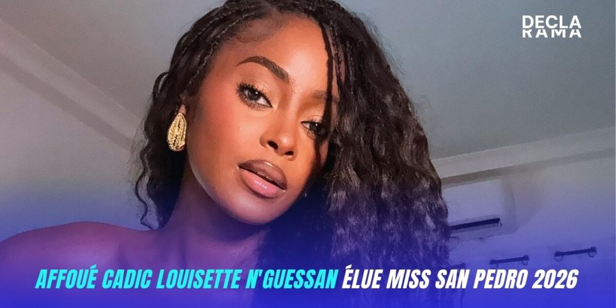 Affoué Cadic Louisette N'GUESSAN élue Miss San Pedro 2026